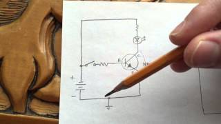 NPN vs PNP Transistors as CommonEmitter Switches [upl. by Kellia]