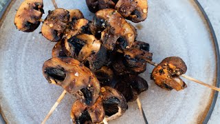 Marinierte Champignons grillen [upl. by Meehan]