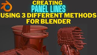 How to add panel line details to an object in Blender [upl. by Horowitz]