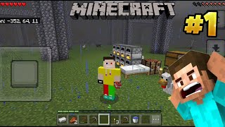 Minecraft pe survival series making carshal stackchr 1 [upl. by Handal]