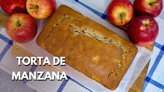 Cómo Hacer un Bizcocho de Manzana Casero Fácil Esponjoso y Rápido [upl. by Fontana494]