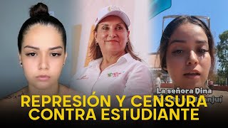 ¡CENSURADA  Obligan a joven a renunciar a sus estudios por hacer un video de Dina Boluarte [upl. by Kaleena223]