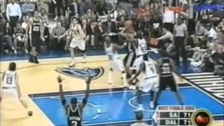 Spurs 4215 Run vs Mavericks 2003 WCF Game 6 [upl. by Arbrab]