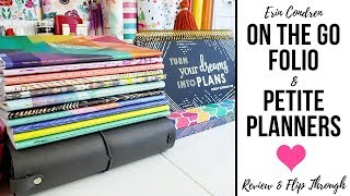 Erin Condren Folio and Petite Planner Review  EC On the Go Folio Travelers NotebookStyle Covers [upl. by Omland]