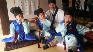 Super Cute  Triplet Song Il Gook Daehan Mingguk and Manse Part 6  Sungkyuwan [upl. by Shandie]