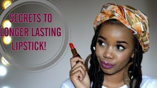 5 SIMPLE HACKS TO GET YOUR LIPSTICK TO LAST ALL DAY [upl. by Winter]