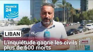 Au Liban plus de 600 morts depuis le début des attaques israéliennes • FRANCE 24 [upl. by Sterling]