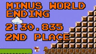 230835 Super Mario Bros Minus World Ending Speedrun PB [upl. by Thay678]