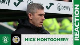 Nick Montgomerys Reaction Hibernian 0 St Mirren 3  cinch Premiership [upl. by Yrreiht669]