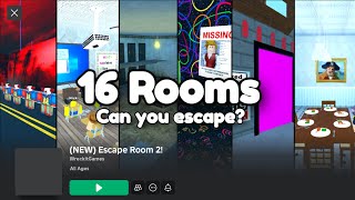 NEW Escape Room 2 🗝️ 16 rooms can you escape Roblox game complete play through guide [upl. by Granthem649]