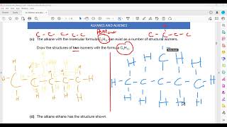 Exercise 2 Alkanes and Alkenes Question 1 to 3 Cambridge IGCSE O level Chemistry Lesson 65 part c [upl. by Eceinej231]