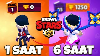 6 SAAT BOYUNCA EDGAR OYNADIM Brawl Stars [upl. by Ina335]