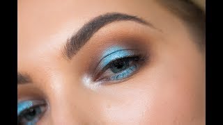 Türkises Halo Eye mit Glitzer  Morphe x NYX [upl. by Jakoba]