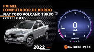 Painel  Computador de bordo  FIAT TORO VOLCANO TURBO 270 FLEX AT6 2022 [upl. by Aynwad951]