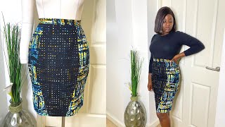 How To Sew A Flattering Pencil Skirt With Panels For Extra Shape [upl. by Erine]