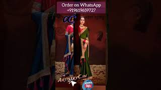 Festive Wear Swarovski Crystal Silk Sarees New style trending ArtistryC Onlineshopping 25724 [upl. by Tarsuss]