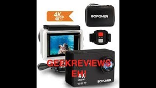 GooBang Doo 4k B1W Bopower Action Camera vs iPhone 6s Plus 4k Camera [upl. by Nojed]