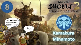 total war shogun 2 2011  rise of the samurai  Kamakura Minamoto  part 8  we dont need walls [upl. by Dnumde]