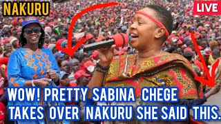 wow SABINA CHEGE IN NAKURU  SEE WHAT SHE SAID  AZIMIO LA UMOJA TODAY LIVE  SABINA CHEGE TODAY [upl. by Fayola]