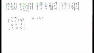 Row echelon form of a matrix explained [upl. by Nage]