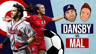 Power Couple Mallory Pugh amp Dansby Swanson See Whos the Better Athlete USWNT MLB stars face off [upl. by Acireit]