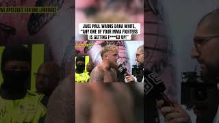 Jake Paul Tells Dana White He’ll “Fk Up” Any MMA Fighter [upl. by Iden]