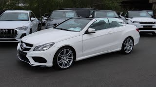 2013 MercedesBenz E220 CDI Cabriolet AMG Sport  Start up and full vehicle tour [upl. by Artenak]