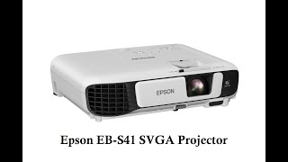 Epson EBS41 SVGA Projector  Unboxing amp Review [upl. by Llerot122]