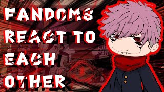 Fandoms react to each other Sukuna  Itadori Yuji  Gacha React  jjk chapter 257 [upl. by Chelsy956]