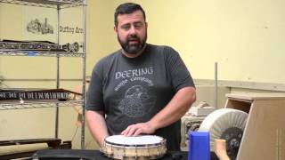 Deering Tech How To Change Your Deering Goodtime Banjo Head [upl. by Lilyan]