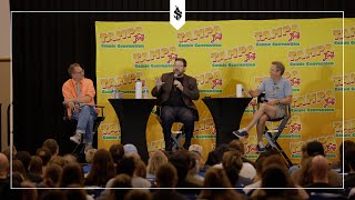 Live QampA with Hugh Howey and Brandon Sanderson  Tampa Bay Comic Con 2023 [upl. by Drallim]