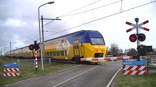 Spoorwegovergang Breezand  Dutch railroad crossing [upl. by Alihs]