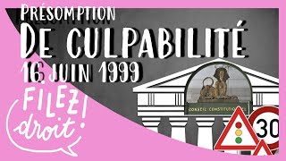 La présomption dinnocence face à une présomption de culpabilité Conseil constit 16 juin 1999 [upl. by Pepe]