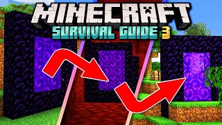 How to Link Nether Portals ▫ Minecraft Survival Guide S3 ▫ Tutorial Lets Play Ep39 [upl. by Shelia450]