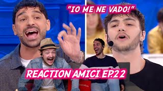 La SCENEGGIATA di Nicholas per andare al Serale  Reaction Amici ep22 [upl. by Ecnadnak]