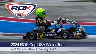 2024 ROK Cup USA Winter Tour Race 1  Saturday Heat 2 [upl. by Ranit]