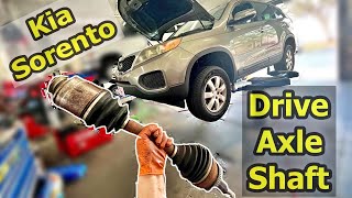 How To  Kia Sorento  Drive CV Axle Shaft Replacement [upl. by Abijah]