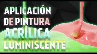 Aplicación de pintura acrilica luminiscente base disolvente [upl. by Irisa972]