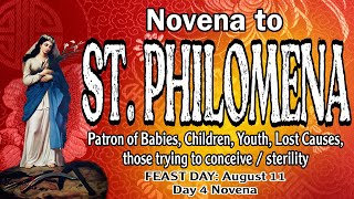 St Philomena Novena  Day 4  Patron of Children Youth Babies Sterility Lost Causes [upl. by Lalaj886]