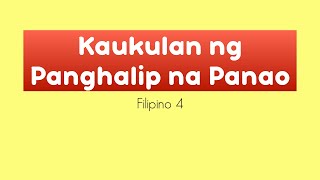 Kaukulan ng Panghalip na Panao [upl. by Syl]