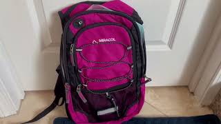 Hydration Pack Hiking Water Backpack Miracol Hiking Backpack with 2L Bladder Review [upl. by Earej]