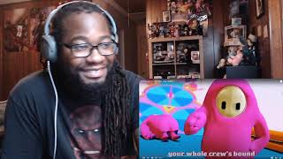 Among Us vs Fall Guys  Rap Battle Reaction [upl. by Moss996]