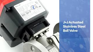 JJ ACTUATED STAINLESS STEEL BALL VALVE ⚡ [upl. by Yerdua]