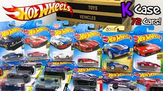 Unboxing Hot Wheels 2018 K Case 72 Car Assortment [upl. by Demodena]