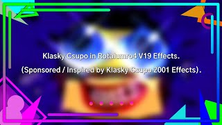 Klasky Csupo in Rotalumro4 V19 Effects Sponsored  Inspired by Klasky Csupo 2001 Effects [upl. by Llenyaj]