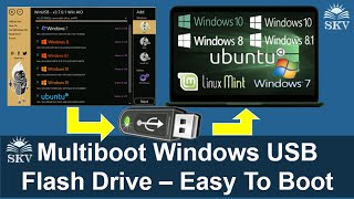 How to Create Multiboot USB Flash Drive using WinUSB in Windows 10 Make a MultiBoot USB Flash Drive [upl. by George]