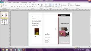 Como hacer un folleto en publisher [upl. by Celin288]