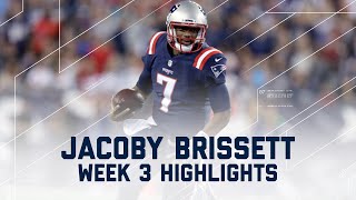 Every Jacoby Brissett Throw amp Run  Texans vs Patriots  NFL Week 3 Player Highlights [upl. by Jan]