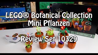 Review LEGO Mini Pflanzen 2023 Botanical Collection Set 10329 [upl. by Judenberg]