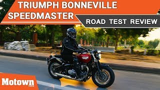 Triumph Bonneville Speedmaster  Road Test Review  Motown India [upl. by Ayekat]